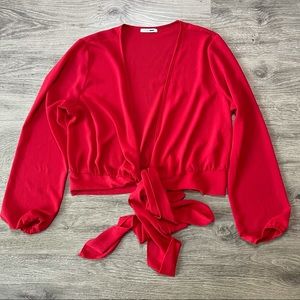 Fashion Nova Wrap Top